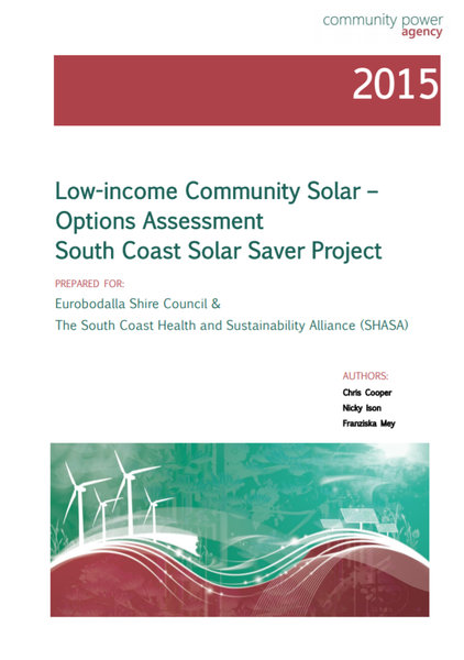 Low income Community Solar - Options Assessment